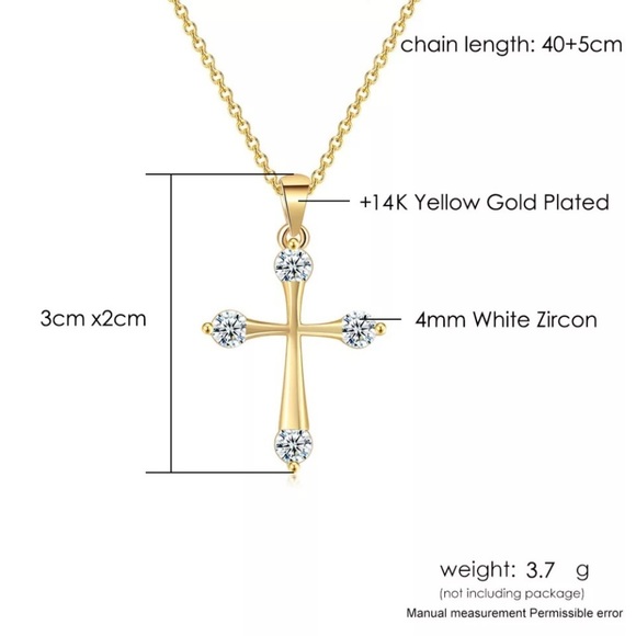 Gold Plated Double Fair Goth Pendants Necklace - Picture 5 of 8